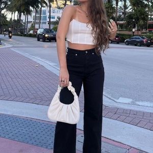 White Corset Crop Top